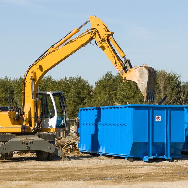 can i request a rental extension for a residential dumpster in McLain